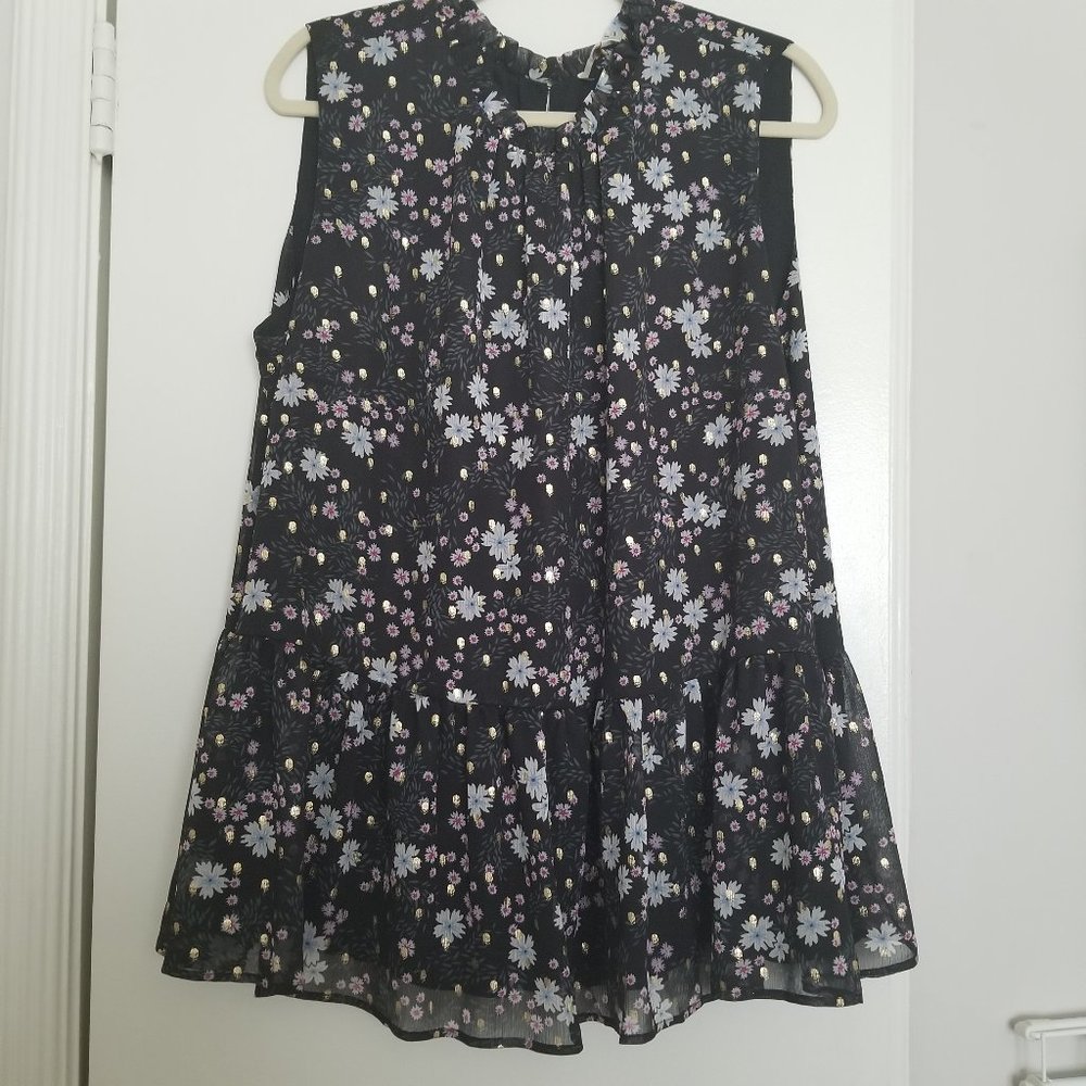 Loft Floral Peplum Tank